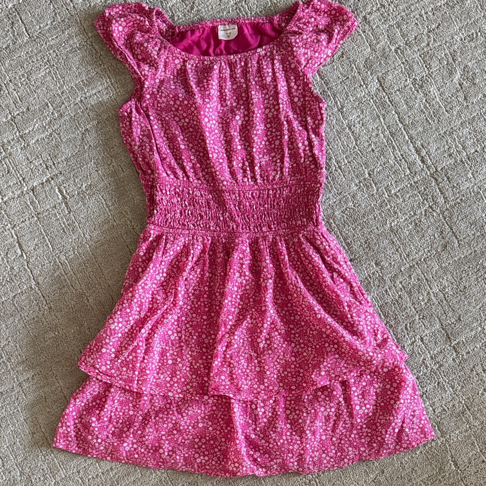Abercrombie Kids Pink Floral Patterned Dress